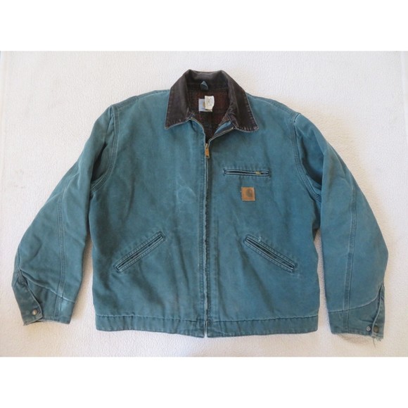 Carhartt Other - *rare* carhartt sandstone detroit jacket j43htg hunter green XL